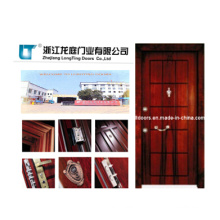 Turkey Steel Wooden Armored Door with ISO Certificate